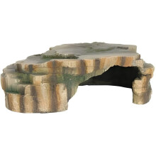 Grotta per rettile - TRIXIE - 24 x 8 x 17 cm - Resina poliestere - Decorazione foresta tropicale - Facile da pulire