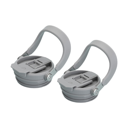 Leaproof Plastic Cup covers with Ergonomic Handle for-Gray 40