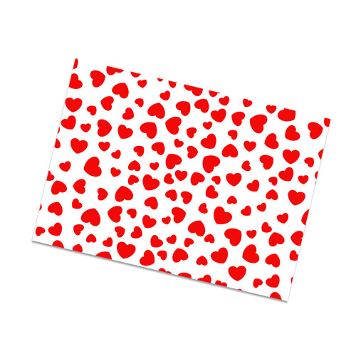 Papier d'emballage pour la saint-valentin, 4 pièces,-type A