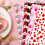 Papier d'emballage pour la saint-valentin, 4 pièces,-type A 7