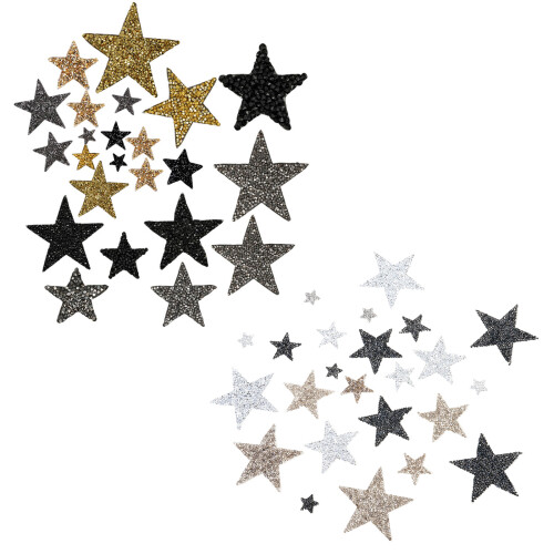 Patchs adhésifs en fer sur étoiles, patchs appliqués en-A01 1