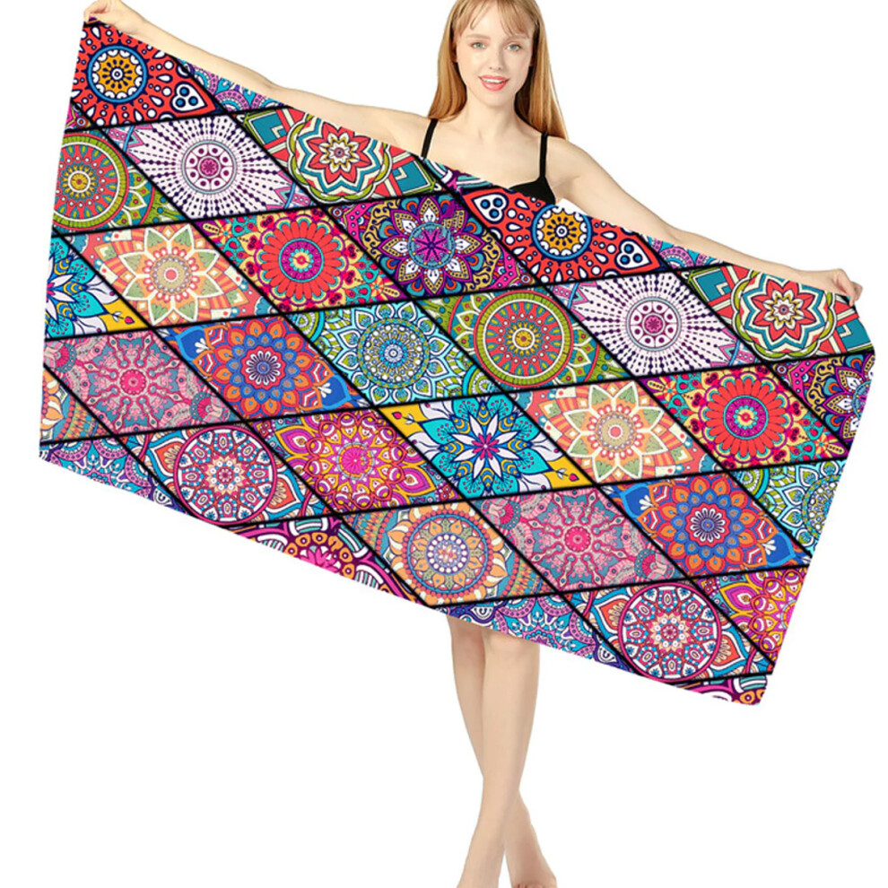 Lightweight Microfiber Fabric Travel Towel, Quick Dry Sand Free Mat for Yoga Camping Beach, Absorbent Super Soft Bathing Accessory for Women Men with-image-OPC-PNCSP92-NEW