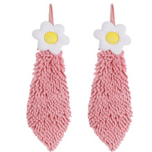 Schnelltrocknende Chenille-Handtücher, niedliche Tierformen, ultra saugfähige Handtücher für Küche und Bad, mit Aufhängeschlaufen (2er-Pack)