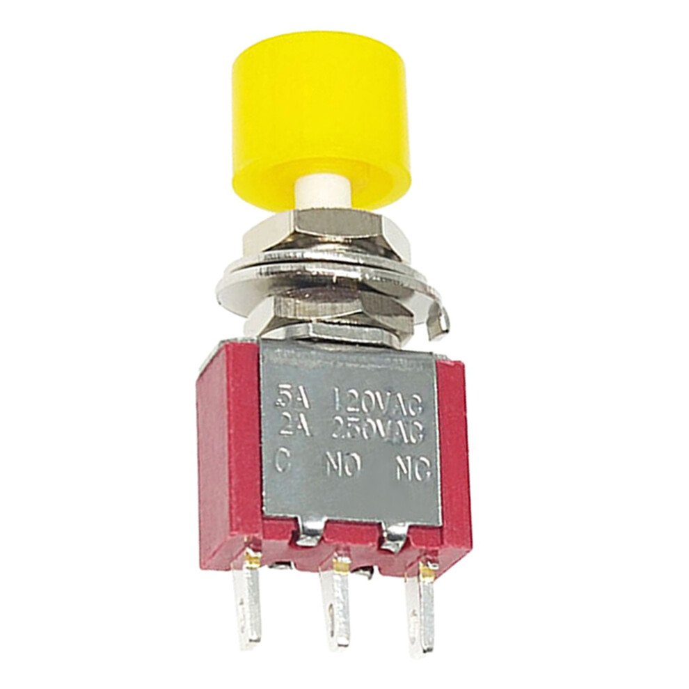 Industrial Momentary Switches Ps102 3Pin 6Pin-Yellow Hat 3 Feet 7754000520633
