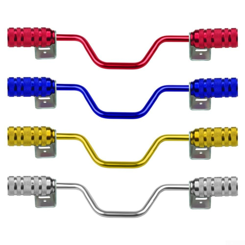 Motorcycle Accessory Pedal Set Aluminum Pedals Universal Fit Enhanced Grip Antislip Blue 9339159520864