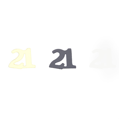 Τέλεια πάρτι: Number50And60Glitter Confetti, Χρυσά ασημένια μαύρα διακοσμητικά πάρτι για 1