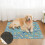 Ice Silk Cooling Mat Durability For Dogs-Cat Park Blue C 7