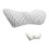 Back Support Pillow for Office and Car Seats, 3D-Light Grey 1