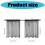 Semi-Transparents Voile Polyester Eyelet Curtain-grey 76x60cm 3