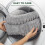 Soft Plush Cats Bed with Detachable Cushion Design for-Gray 4