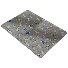 Ice Silk Pet Cooling Pad Helps Prevent-Dog Park Grey A