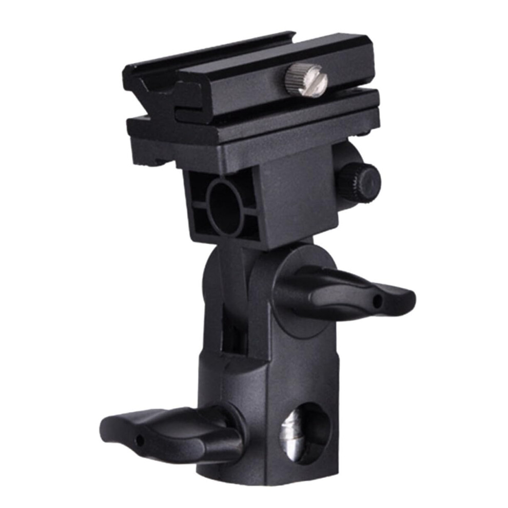B Shape Flash Stand Bracket Pitch Angle Mount For Dslr Flashes And Umbrella Holder, Monitor Ring Compatible Light 9339159521076