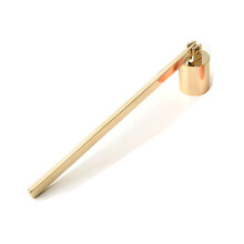 Candle Wick Snuffer Bell Shaped Extinguisher For Candles, Gold, 1Pc, Scented Candlestick Accessory