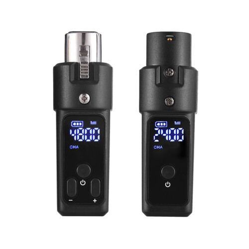Kabelloses XLR-Mikrofonsystem 2,4G, 7-8H, Schwarz