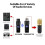 Kabelloses XLR-Mikrofonsystem 2,4G, 7-8H, Schwarz 4
