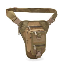 Military Tactical Drop Leg Bags For Men And Women Outdoor Hiking And Shooting Tan Adjustable Strap Waist Pack