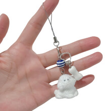 Modieus hondensleutelhanger hond hangend ornament,-beenkoord