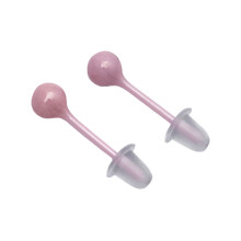 Fashionable  Bioceramics Ear Piercing Holders Gentle on-Pink