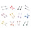 Portable Bioceramic Ear Studs for Active Lifestyles and-Red 2