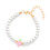 Bracelet élégant avec colliers de perles de-Bracelet rose 1