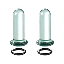 Ensemble d'étirements d'oreilles en-Couleur transparente 6mm