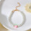Bracelet élégant avec colliers de perles de-Bracelet rose 5