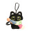 Adorable porte-clés en peluche chat noir,-Pull arc-en-ciel 1