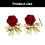 Boucles d'oreilles artisanales élégantes à nœud papillon Rose, 3
