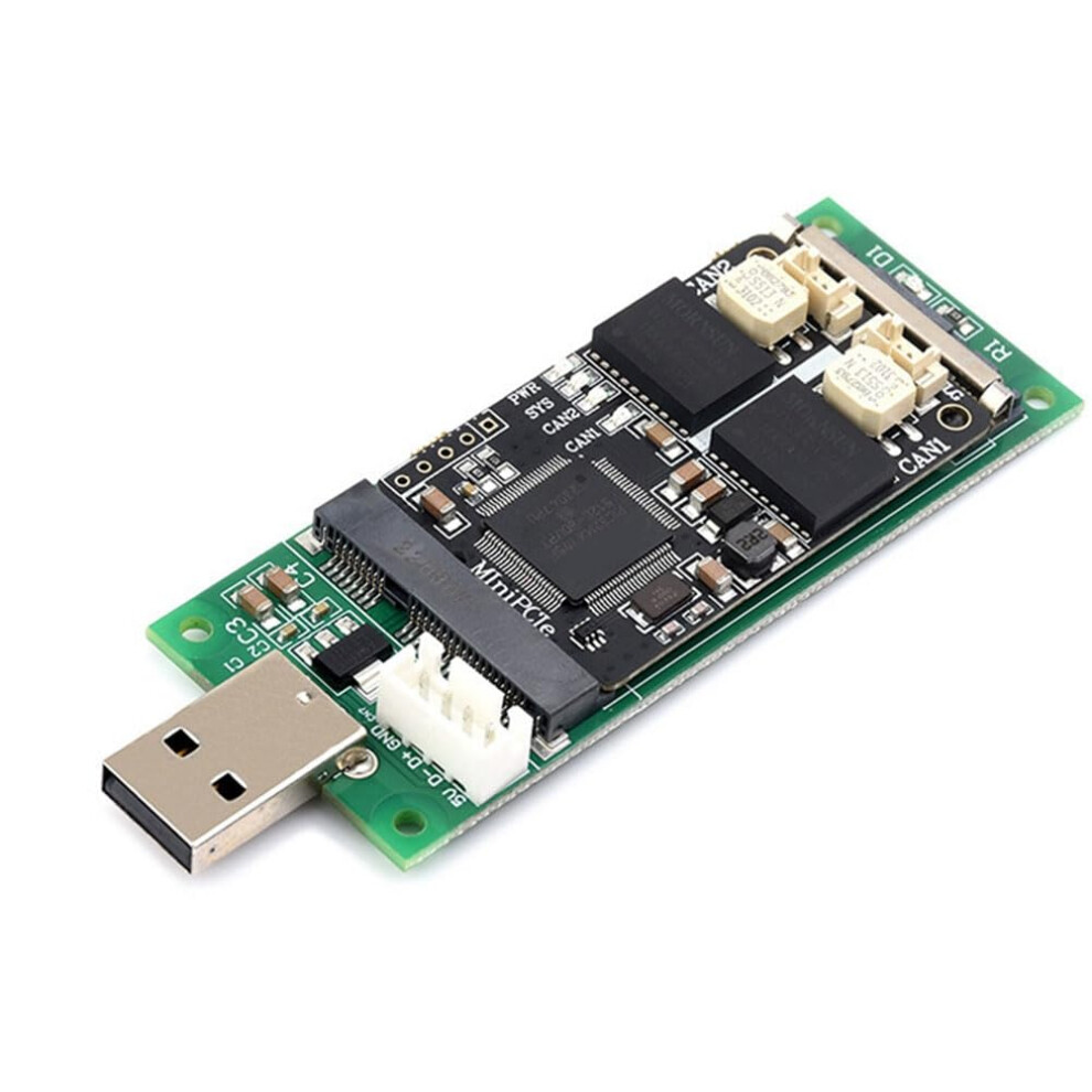 2Ch Minipcle Can Adapter Card, Usb To Can Expansion Board, Multiple Can Protocols, Decoding Analysis Function, 2Channel Interface 9105992547180
