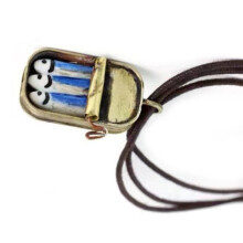 Vintage Sardine Can Pendant Ornament Unique Sardine Tin Pendant