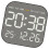 Metal Adjustable Brightness Digital Alarm-Black shell 5516 1