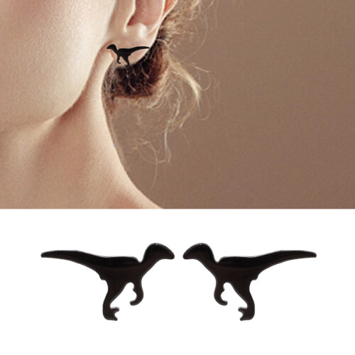 Ear Accessory Animal Ear Studs Suitable for Teens-Steel Color 2