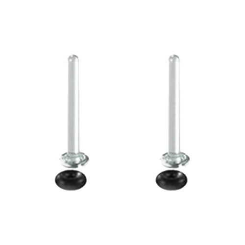 Robustes Ohrdehner-Set aus Glas für-Schwarz 1,6 mm