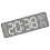 Metal Digital Alarm Clock with Adjustable-Black shell 5513 1