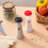 2pcs Multipurpose Plastic Seasoning Dispenser for-black red 5