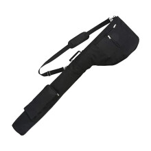 Golf Travel Bag Foldable Lightweight Golf Club Bag With Shoulder Strap Storage Pouch Black