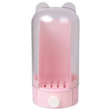 Space Saving Cotton Pad Storage Box Portable Dispenser For-Pink