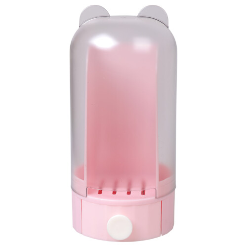 Space Saving Cotton Pad Storage Box Portable Dispenser For-Pink