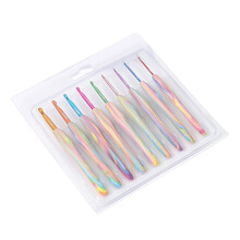 9 Stück 2 mm-6 mm ergonomische Häkelnadel,-Regenbogenhäkeln