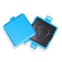 Silicone-Metall Mikrowellen Toast- und Sandwichgrillpfanne Blau