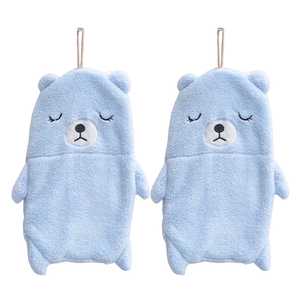 Decorative Hanging Hand Towels, Perfect Size Ultra Soft Microfiber Coral Fleece, Highly Absorbent Quick Dry Suction Cup Hook for Kitchen Bathroom (Pac-image-OPC-PNCSYYN-NEW