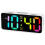 Color Display Alarm Clock With 15Kinds Display Color And-White 1