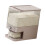Rice Bucket Practical Grains Storage Solution-10 Pounds Khaki 1