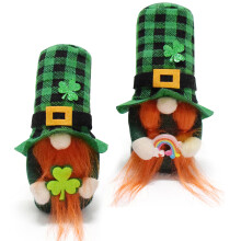 Set van 2 seizoensgebonden kabouters ornament Patrick's Day