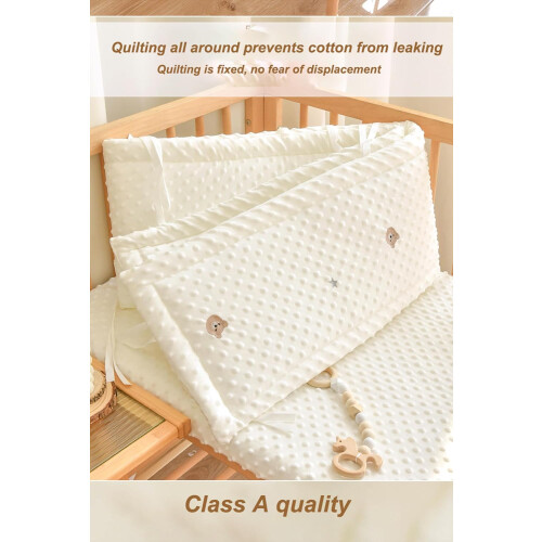 Cot Bumper, TwoSided Mesh Cot Bed Bumper, 140 cm, OneSided Cotbed Bumper 2