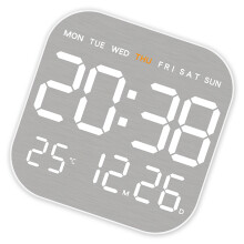Energiesparender digitaler Wecker mit-Weiße Schale 5516