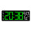 Contemporary LED Digital Clock with Remote Control Alarm-Green 1
