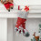 Grands bas de noël décoratifs 18 pouces, bas de-Père Noël vert 5