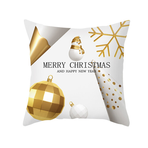 Housse de coussin de noël, décorations de joyeux noël pour la-3
