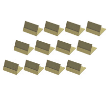 Ensemble de 12 supports métalliques pour cartes de-Style court